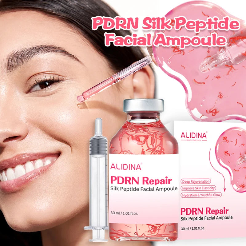 Korean Best PDRN DNA Salmon Silk Peptide Collagen Brightening Anti Aging Face Skin Care Pink Serum Facial Products Private Label