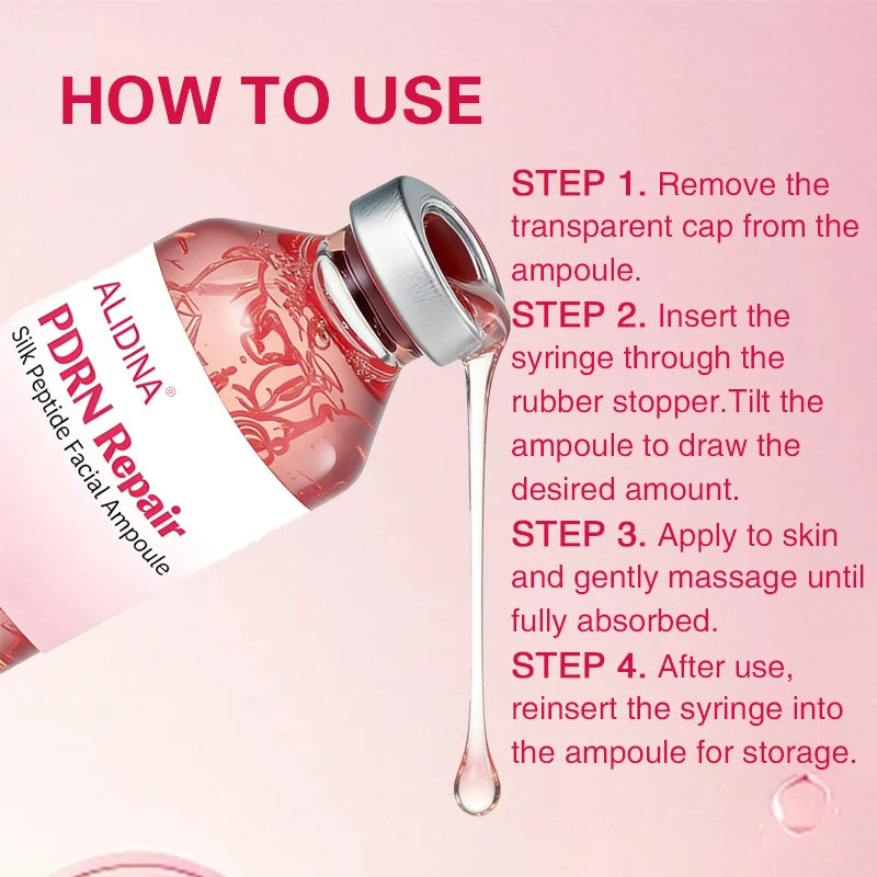 Korean Best PDRN DNA Salmon Silk Peptide Collagen Brightening Anti Aging Face Skin Care Pink Serum Facial Products Private Label