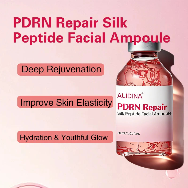 Korean Best PDRN DNA Salmon Silk Peptide Collagen Brightening Anti Aging Face Skin Care Pink Serum Facial Products Private Label