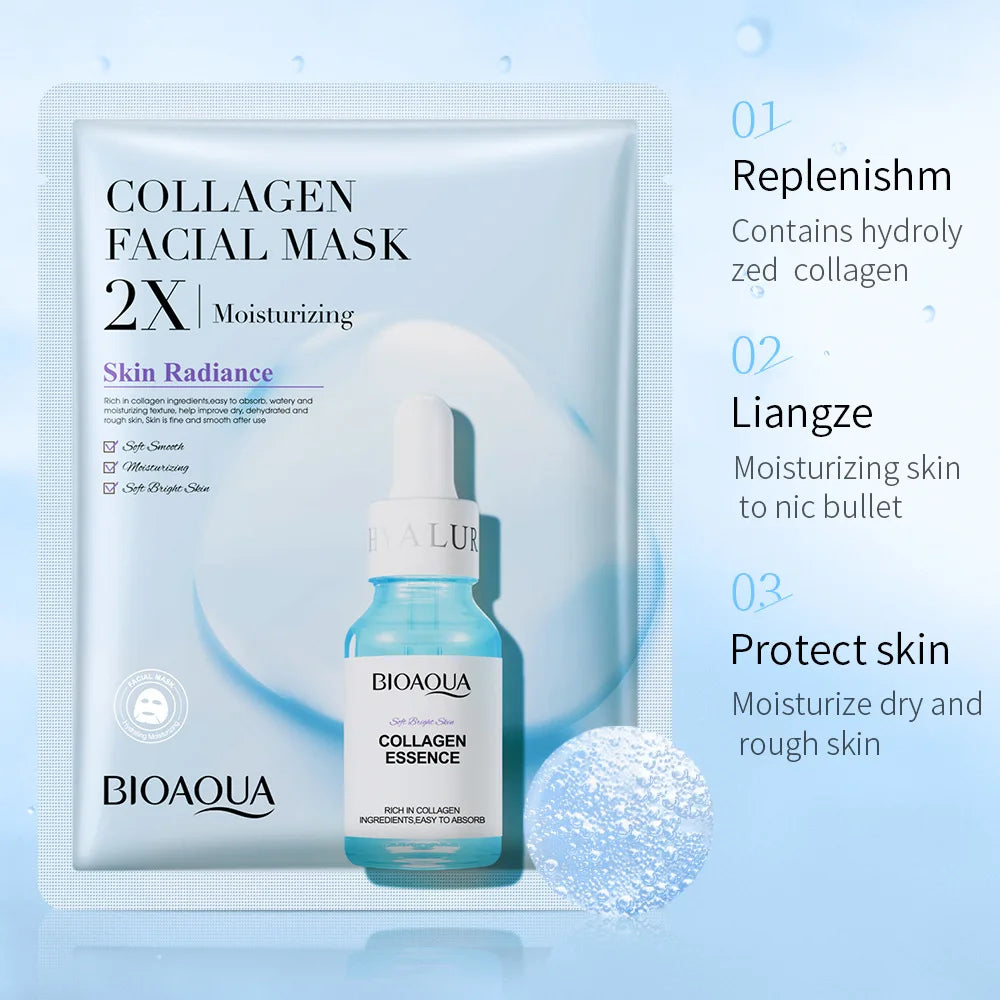 BIOAQUA Centella Collagen Hydrating sheet mask - 20pcs