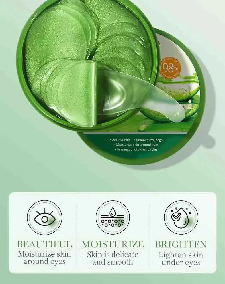 60pcs Aloe Vera Collagen Eye Masks- Dark Circle & Under Eye Patches