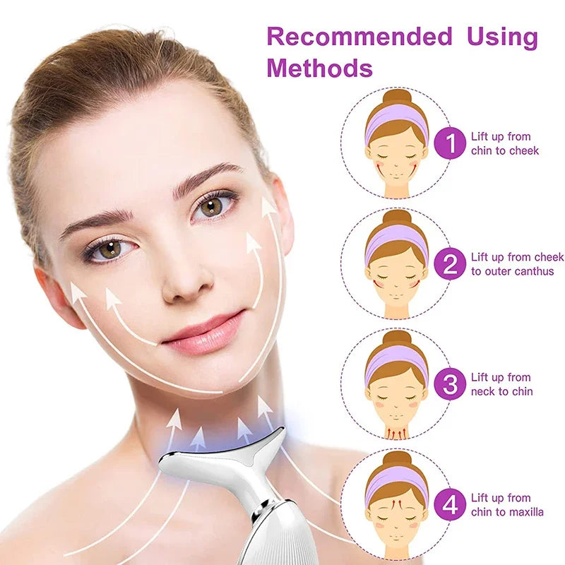 7-Mode Face & Neck Lifting Massager – Skin Tightening Beauty Device