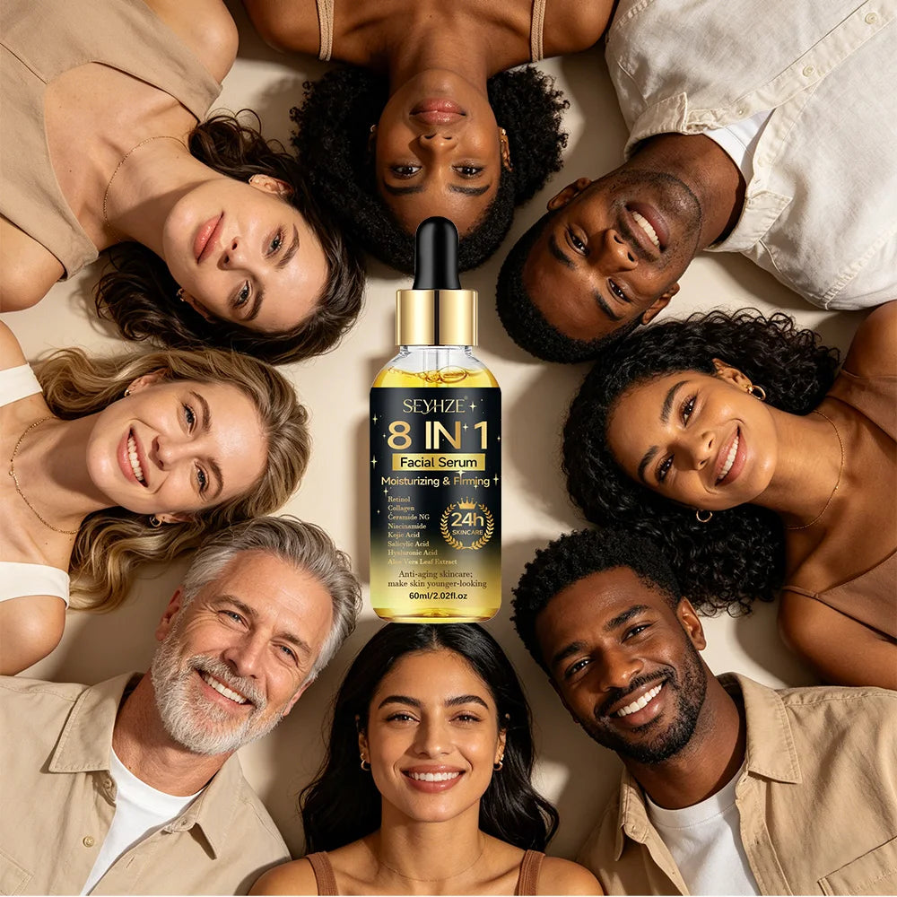 8-in-1 Hydrating Facial Serum - Niacinamide , Collagen & Ceramides