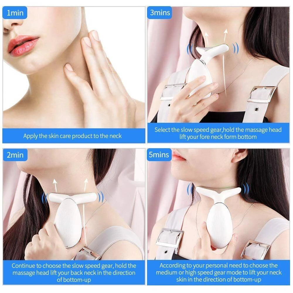Microcurrent Face & Neck Lifting Massager – Anti-Aging Beauty Device