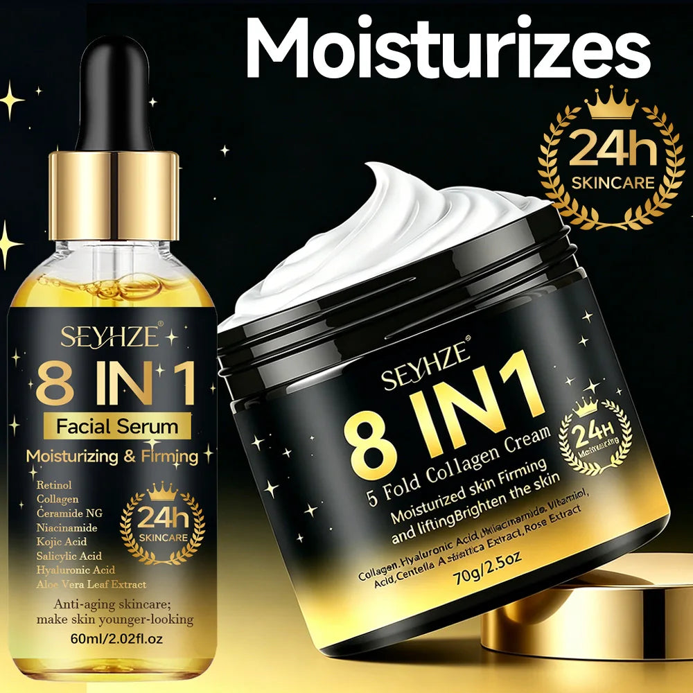 8-in-1 Hydrating Facial Serum - Niacinamide , Collagen & Ceramides