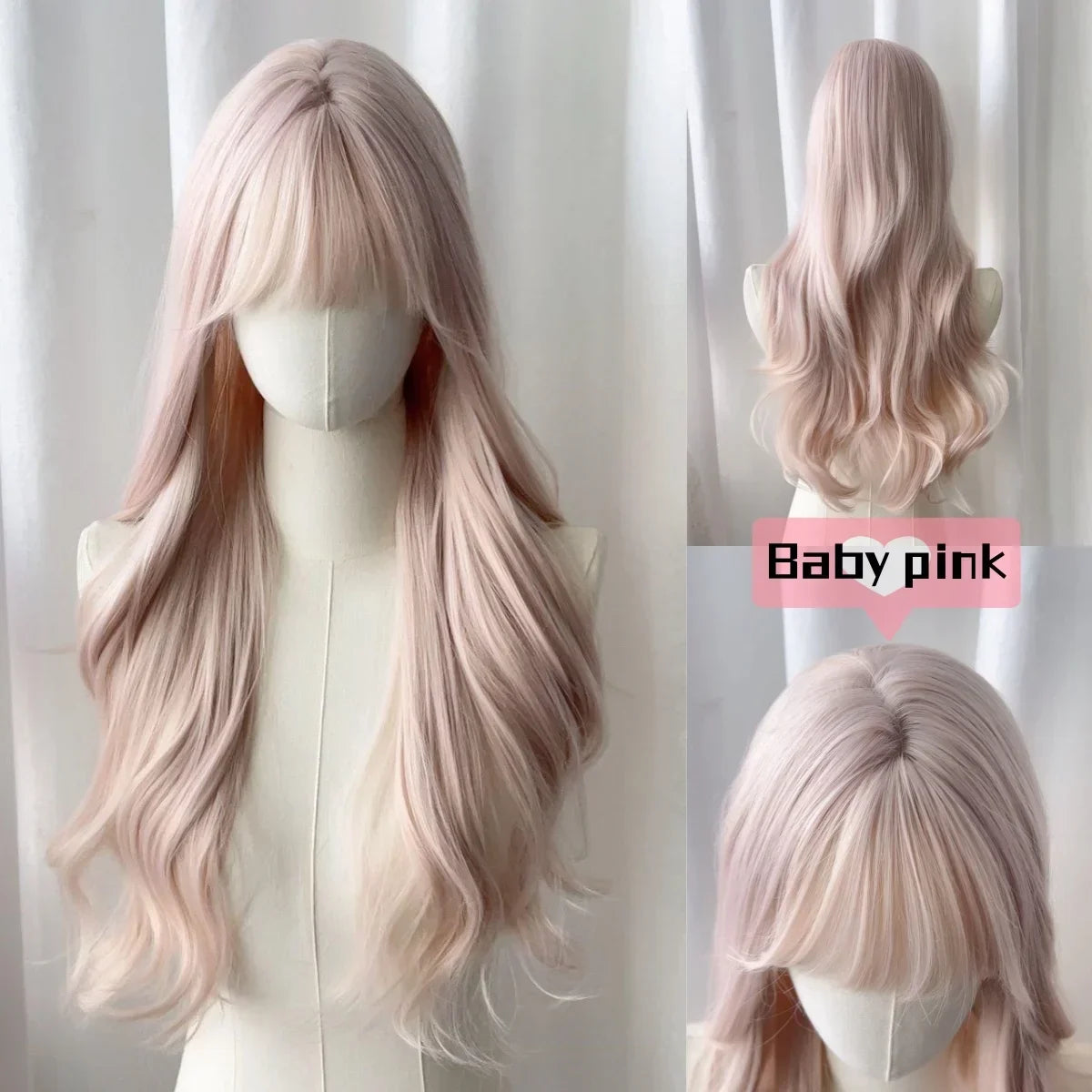 ILFA Beauty Long Curly Brown Headband Wig – Natural Big Wave Heat-Resistant Synthetic Hair