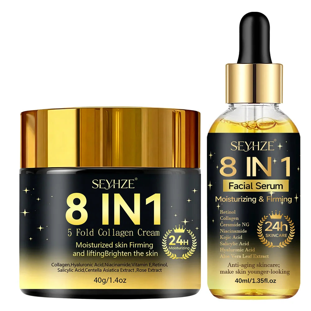 8-in-1 Hydrating Facial Serum - Niacinamide , Collagen & Ceramides