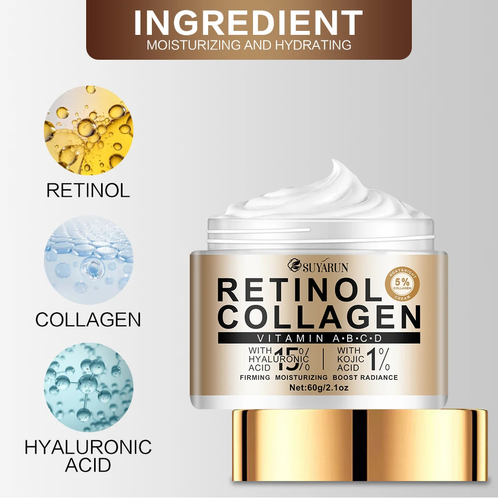 Retinol Collagen Moisturizing Face Cream  - Hydrating & Firming Skin Care